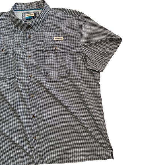 Magellan Men's Size 4XL Fish Gear Angler Fit Button Down Short Sleeve Shirt - Picture 8 of 16